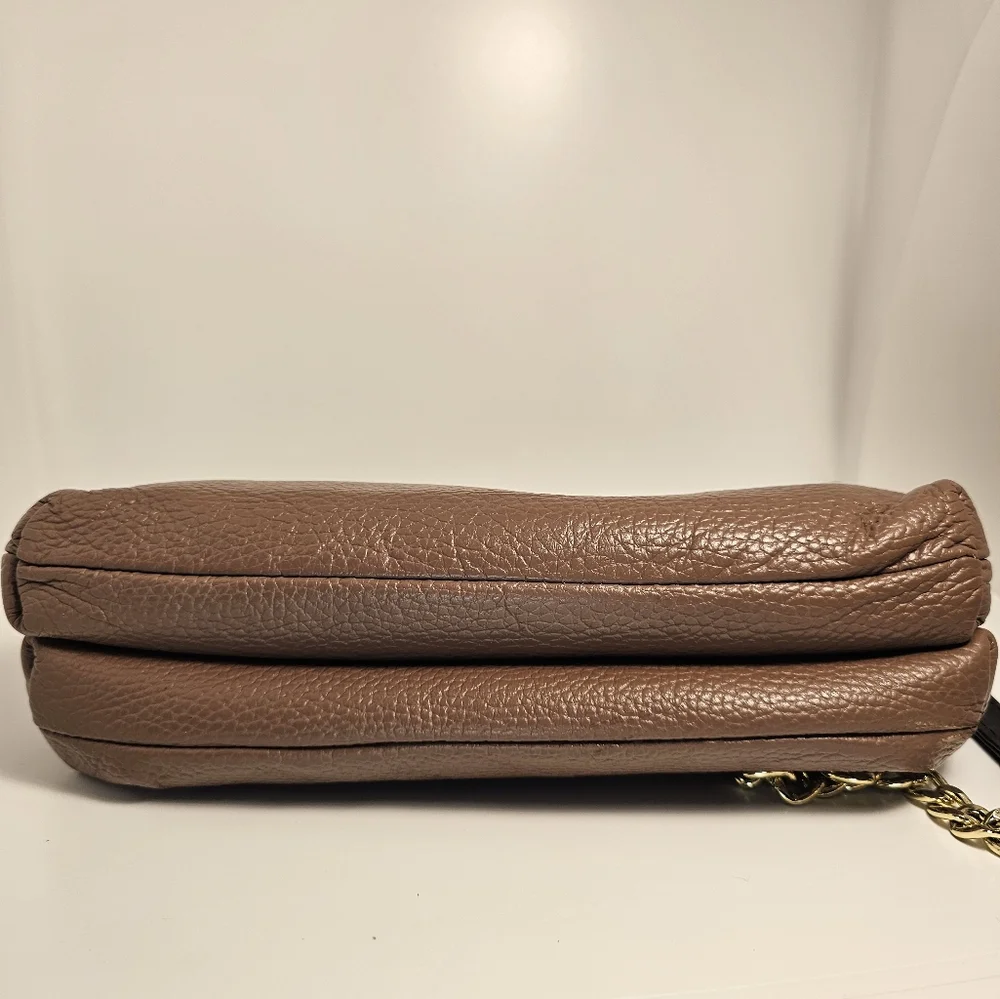 Valentina Brown Leather Shoulder Bag